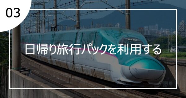03日帰り旅行パックを利用する