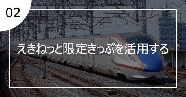 02えきねっと限定きっぷを活用する