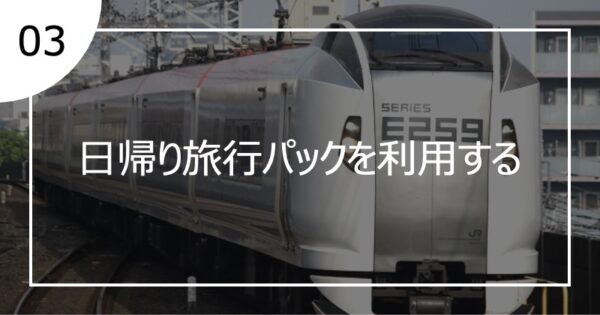 03日帰り旅行パックを活用する