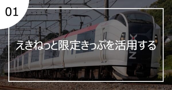 01えきねっと限定きっぷを活用する