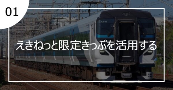01えきねっと限定きっぷを活用する