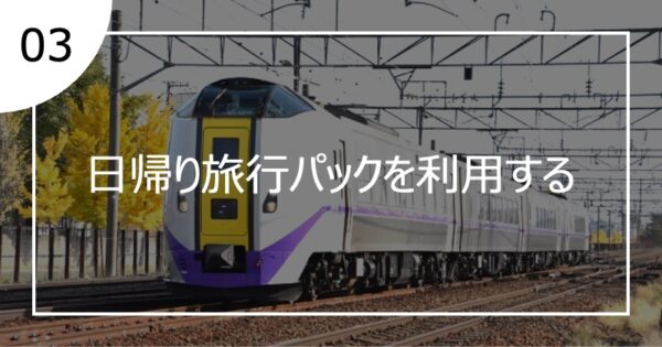 03日帰り旅行パックを利用する