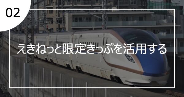 02えきネット限定きっぷを活用する