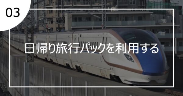 03日帰り旅行パックを利用する