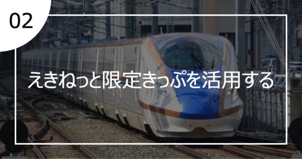 02えきねっと限定きっぷを活用する