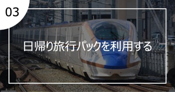 03日帰り旅行パックを利用する