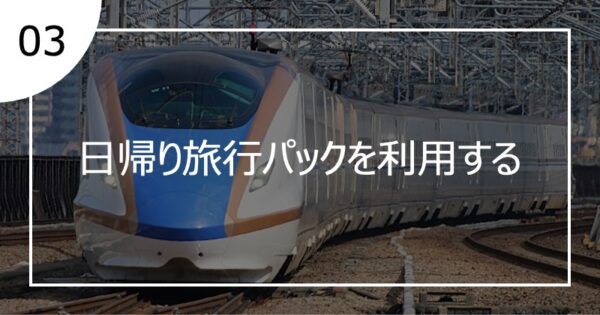 03日帰り旅行パックを利用する