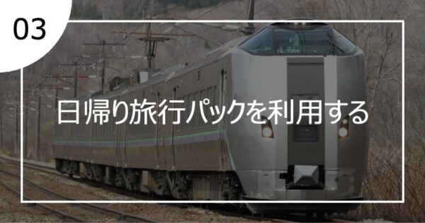 03日帰り旅行パックを利用する