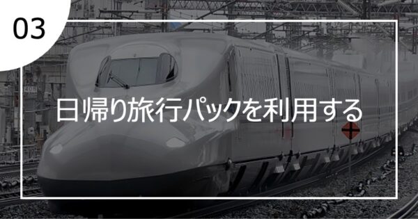 03日帰り旅行パックを利用する